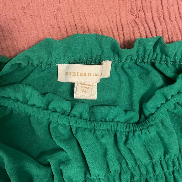 Monteau Green Blouse - Picture 3 of 4